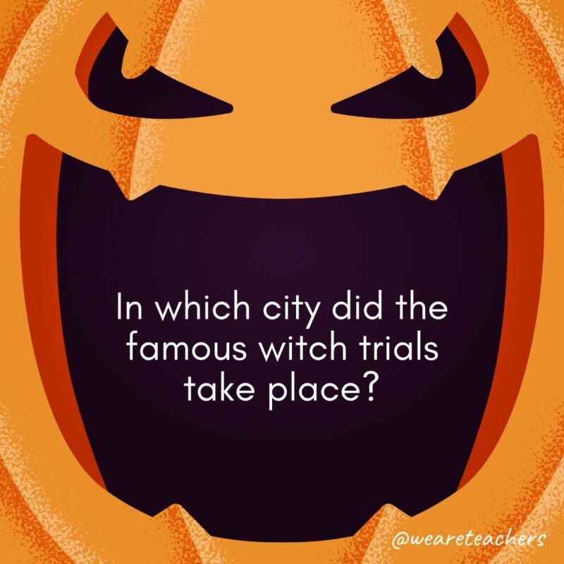 In which city did the famous witch trials take place?