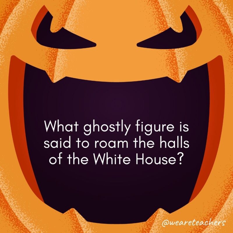 What ghostly figure is said to roam the halls of the White House?