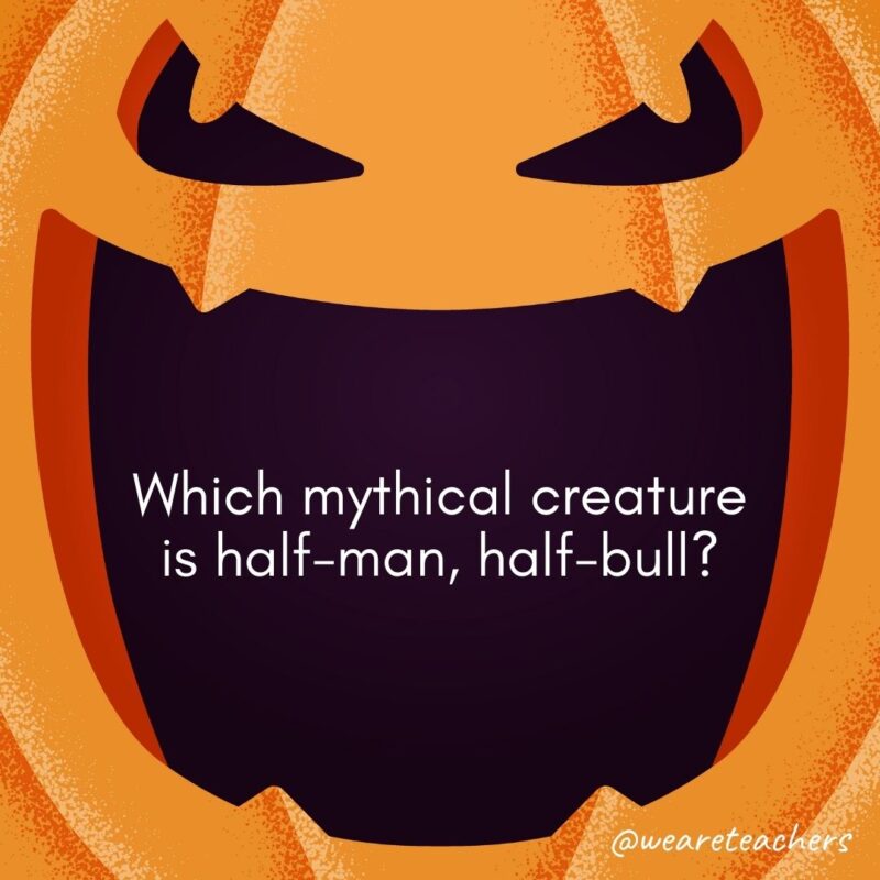 Which mythical creature is half-man, half-bull?