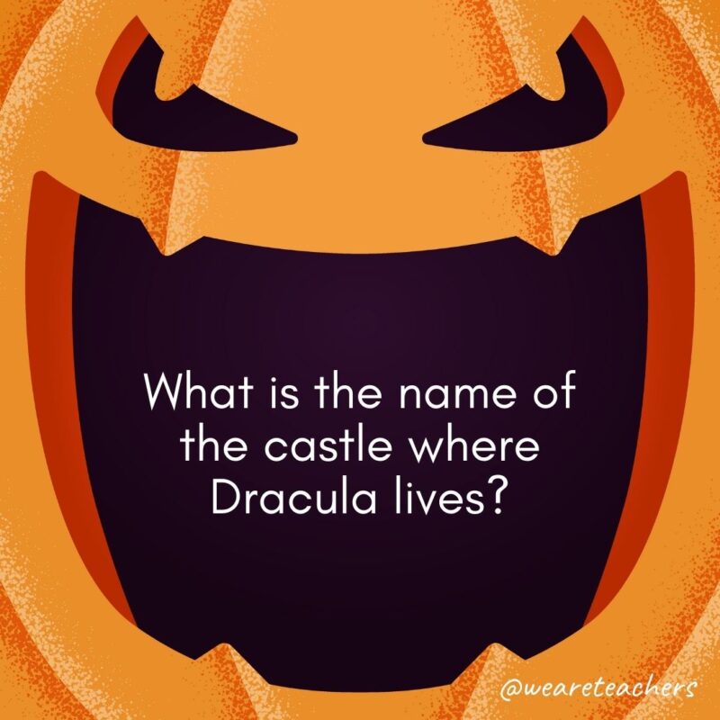 What is the name of the castle where Dracula lives?