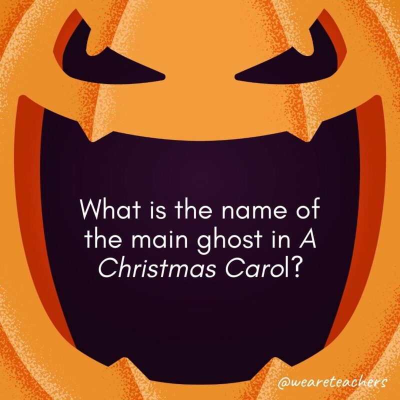 What is the name of the main ghost in A Christmas Carol?