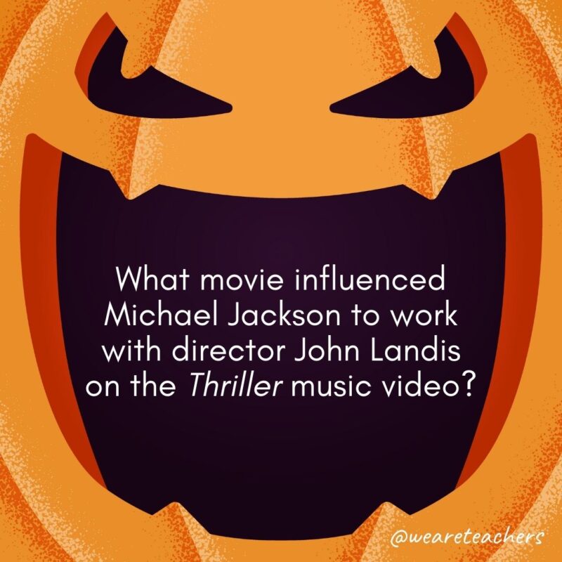 What movie influenced Michael Jackson to work with director John Landis on the Thriller music video?