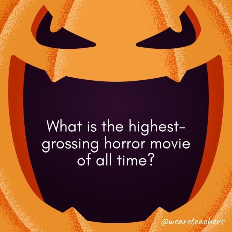 What is the highest-grossing horror movie of all time?