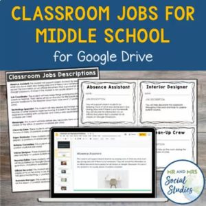 Clickable TPT resource cover image for a classroom jobs resource