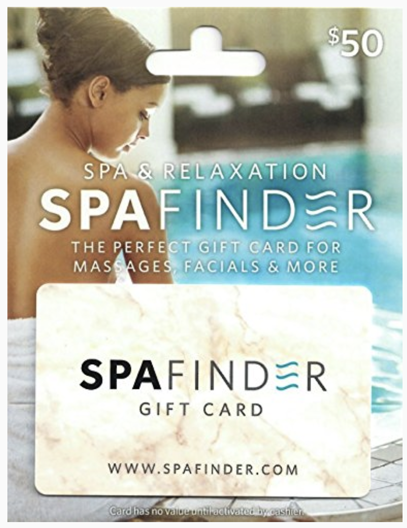 Spafinder Gift Card- teacher gifts