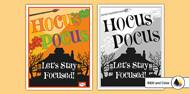 Twinkl Hocus Pocus posters and Halloween printables