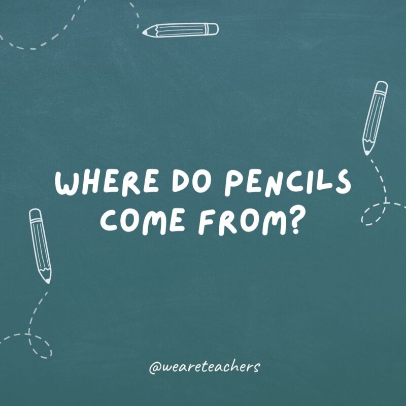 Where do pencils come from?