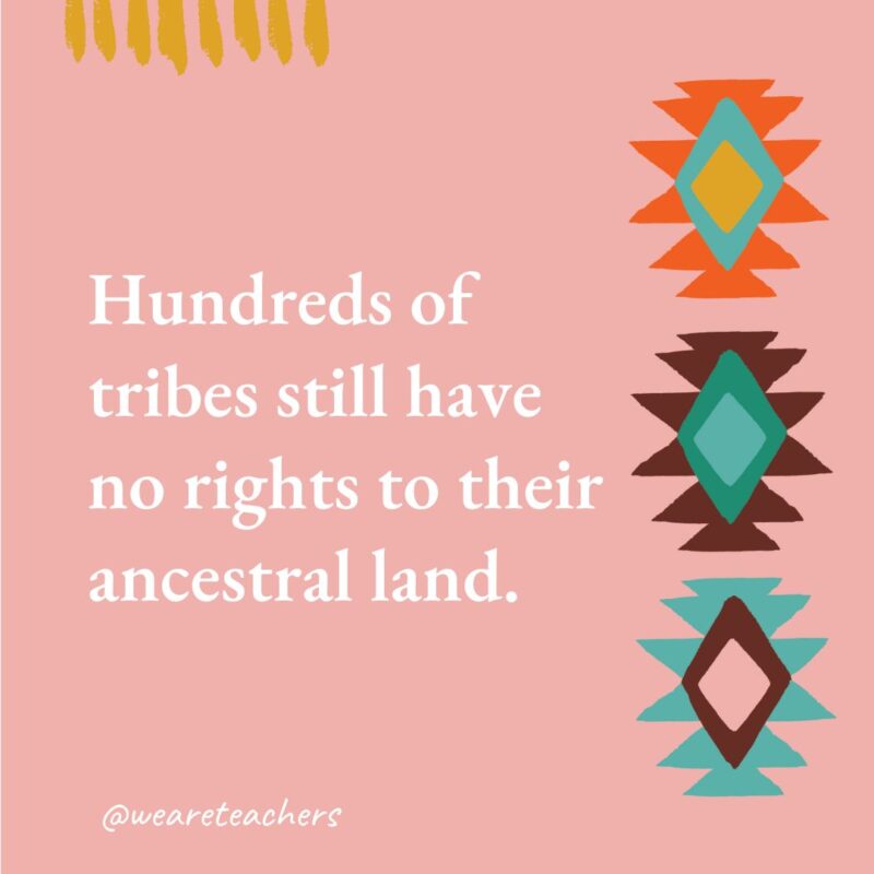 Hundreds of tribes still have no rights to their ancestral land.