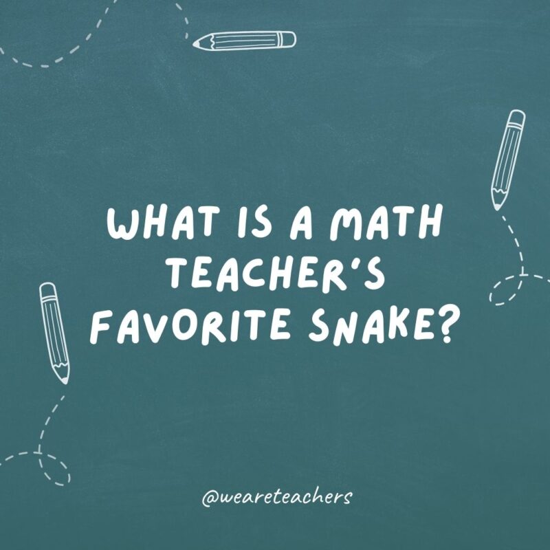 What is a math teacher's favorite snake?