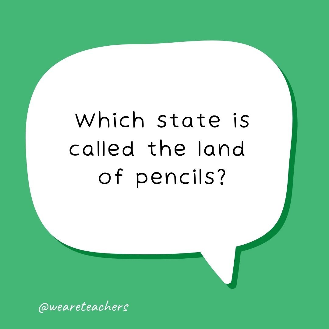 Which state is called the land of pencils?
