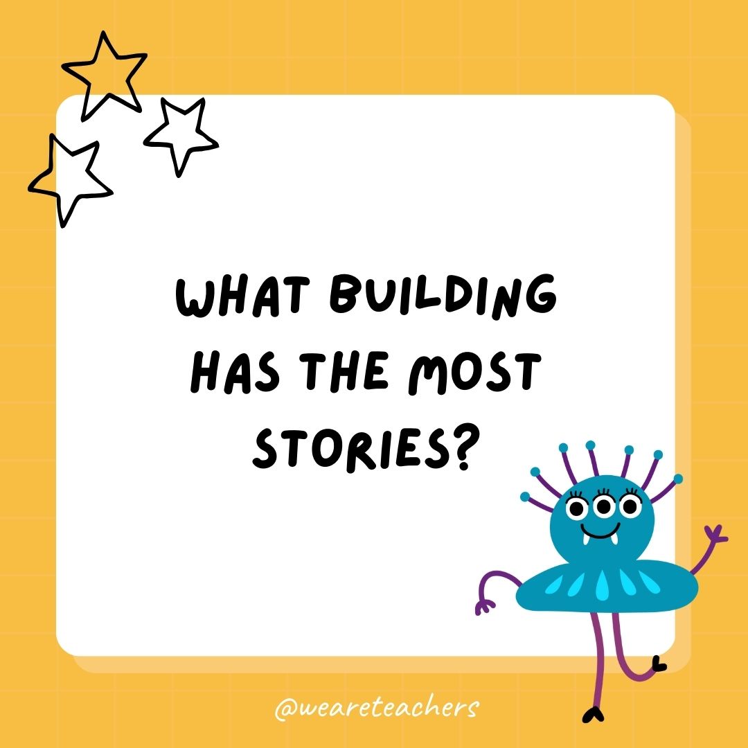 What building has the most stories? 
