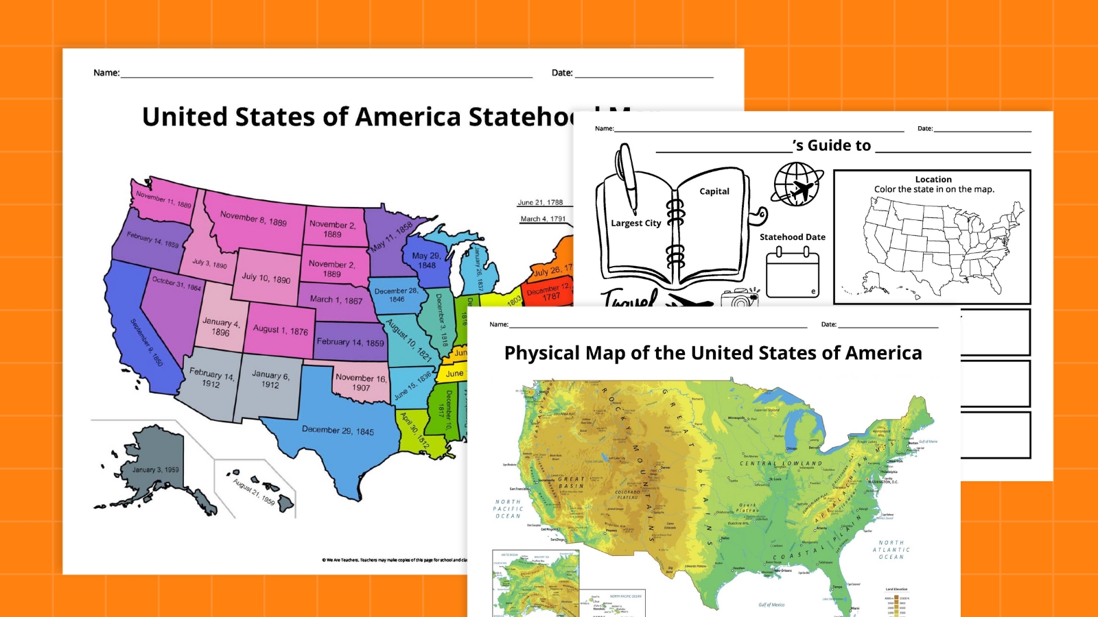 Maps of the United States Bundle feature