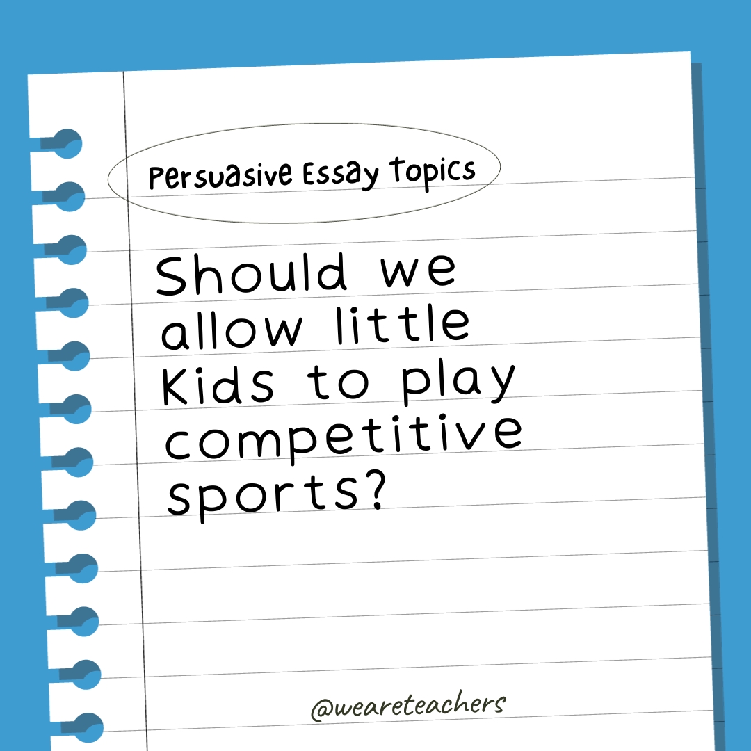 Should we allow little kids to play competitive sports?