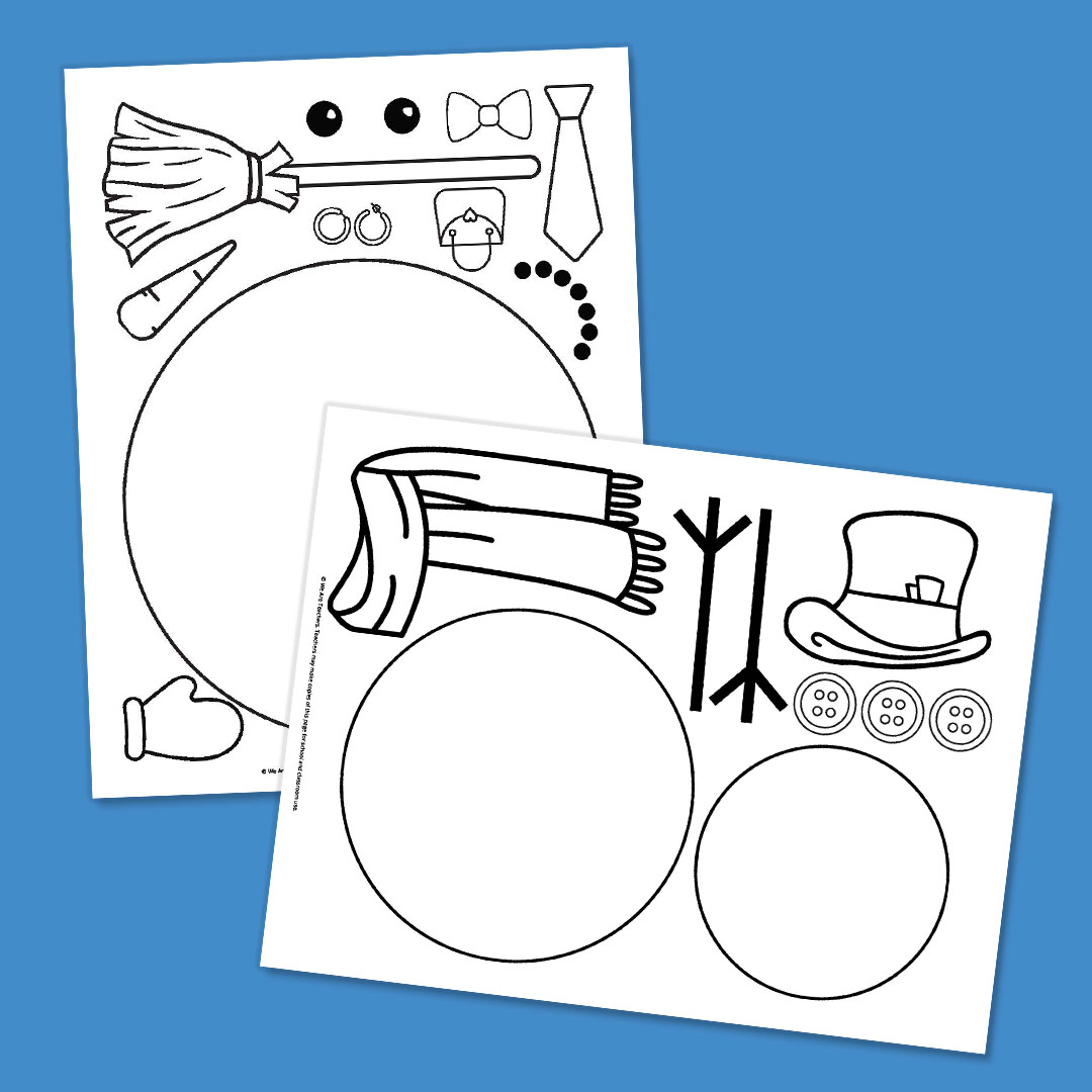 Build-Your-Own Snowman Printable Activity