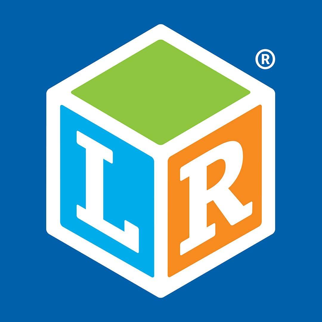 Learning Resources logo on a blue background