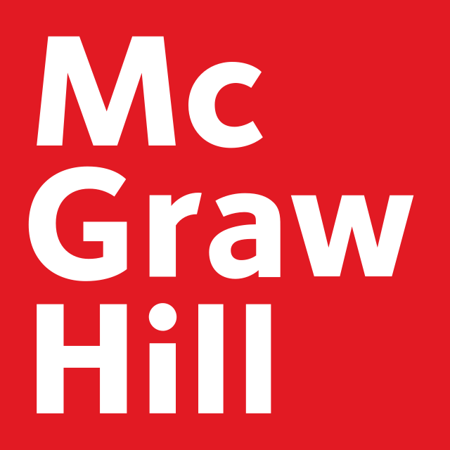 McGraw Hill logo in white letters on red background