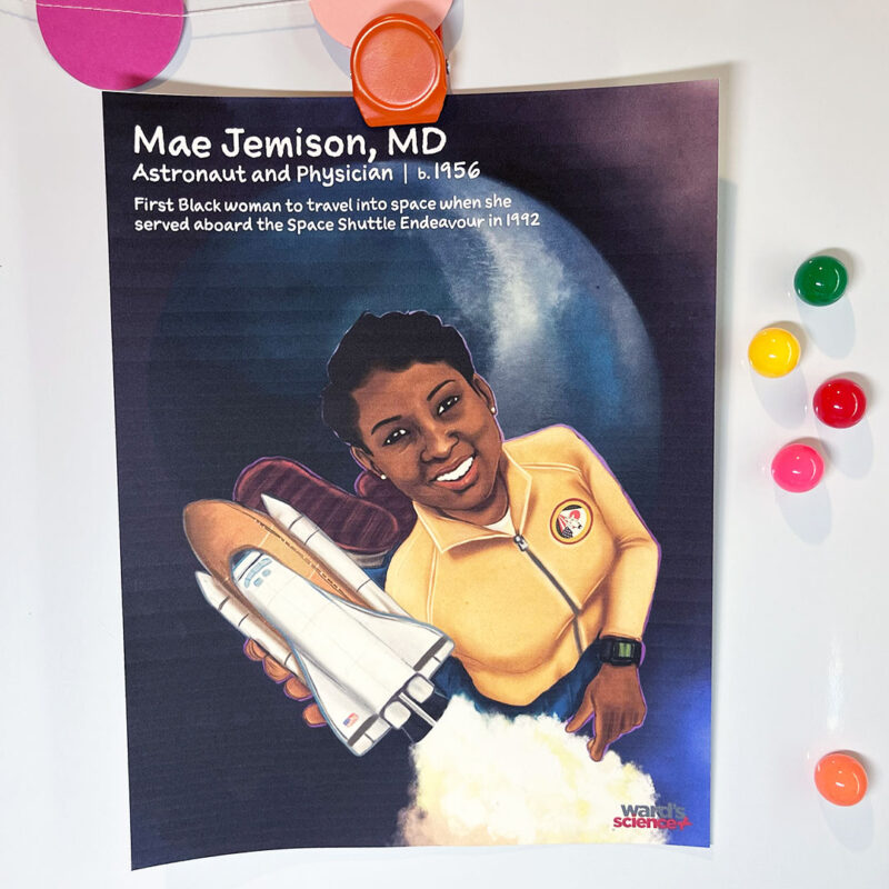 ree Printable Science Posters To Celebrate Black History All Year Long Poster of Mae Jemison