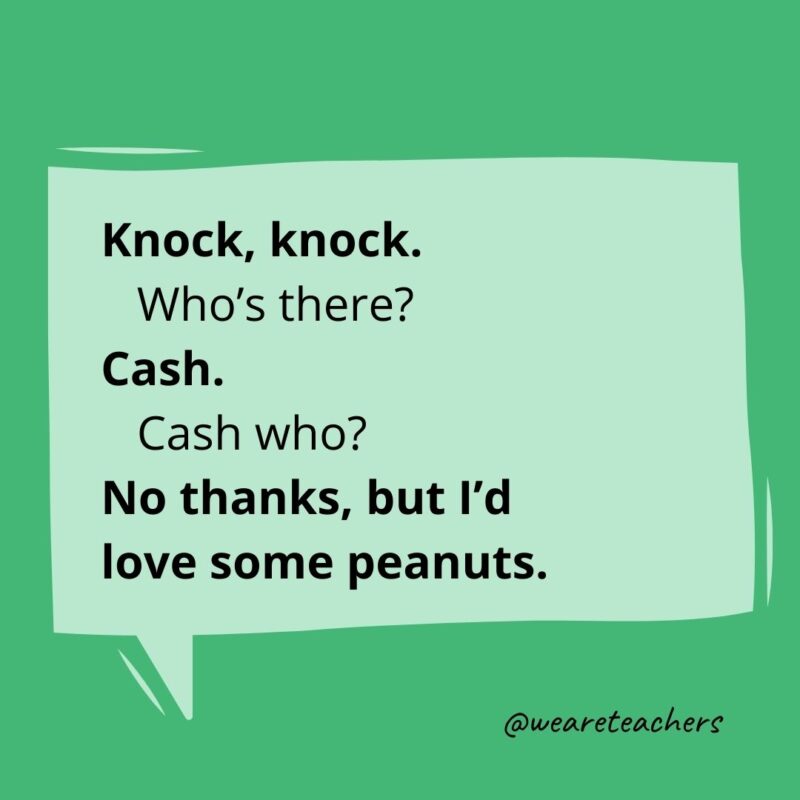 Knock knock. Who’s there? Spell. Spell who? W. H. O.