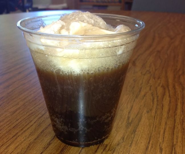 A root beer float in a clear plastic cup-
science projects for 2nd graders