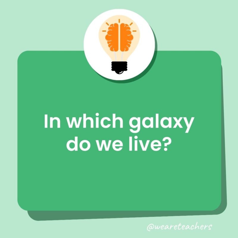 In which galaxy do we live?