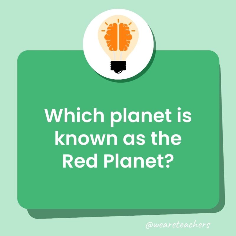 Which planet is known as the Red Planet?