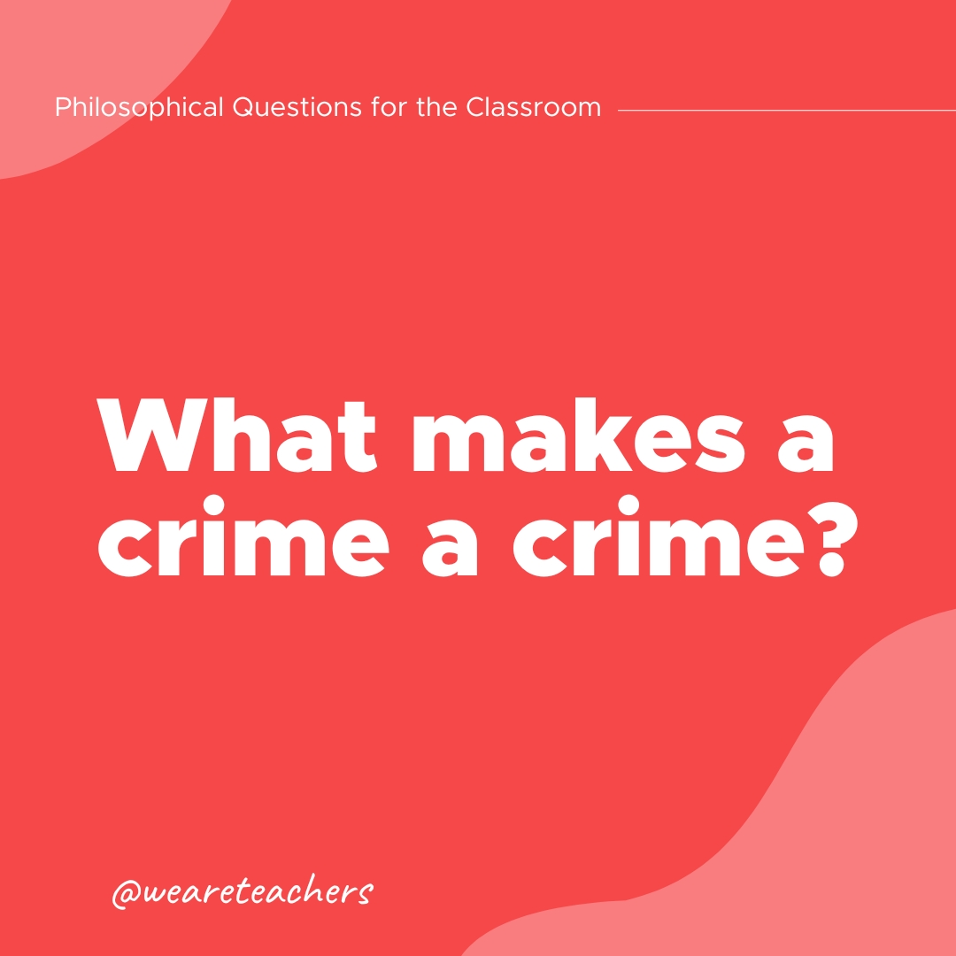 What makes a crime a crime?