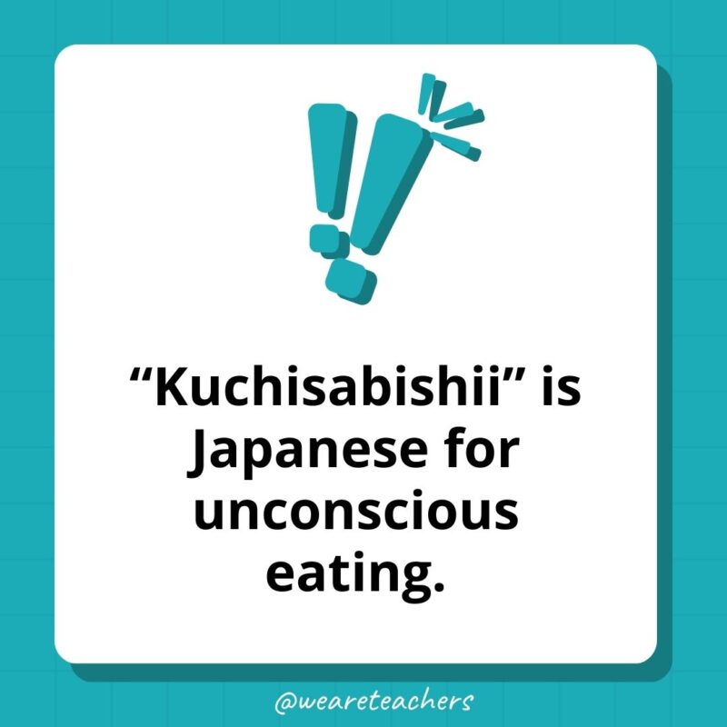 “Kuchisabishii” is Japanese for unconscious eating.