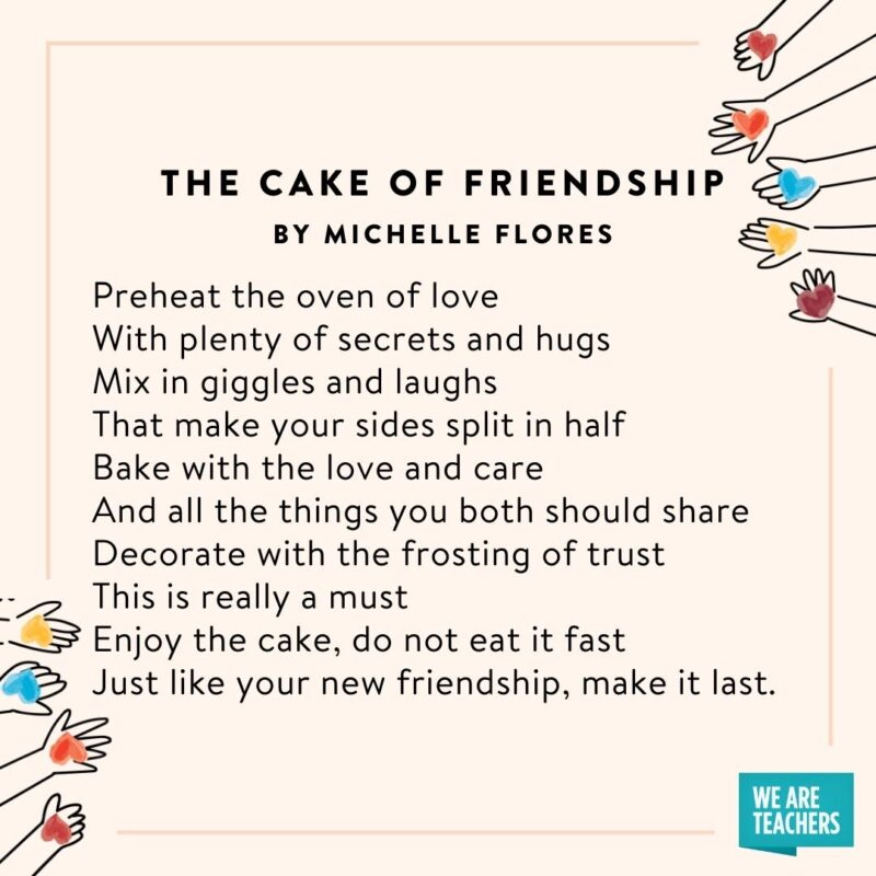 Friendship Poems Cake_v2 The Cake of Friendship by Michelle Flores