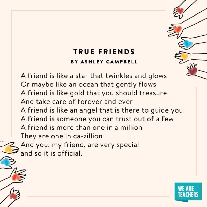 Friendship Poems Friends_v2 True Friends by Ashley Campbell