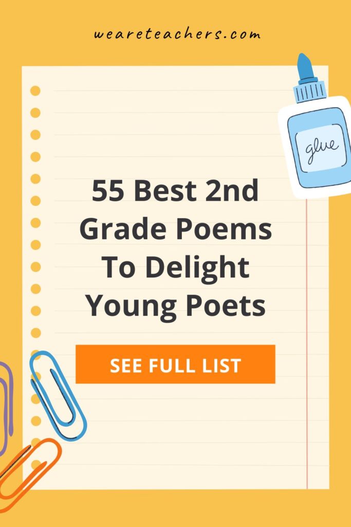 Second Grade Poems These poems for 2nd graders are great for all reading levels. Spark a love for poetry by sharing these during your ELA lessons!