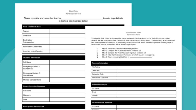 Free Printable Field Trip Permission Slip Templates (Editable!) Free Printable Field Trip Permission Slip Templates (Editable!)