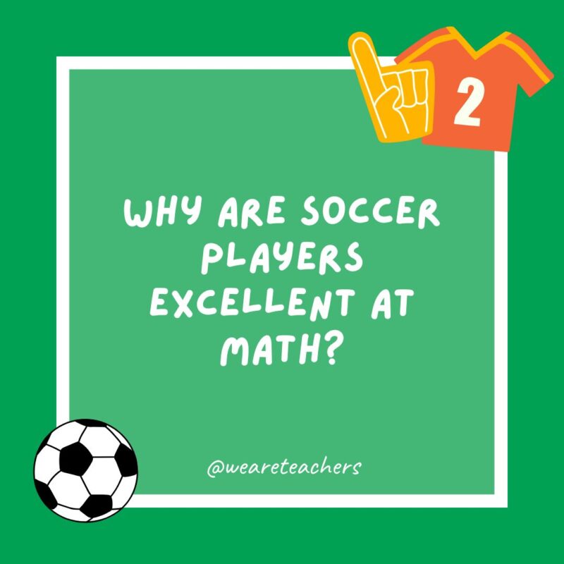 Why are soccer players excellent at math? Why are soccer players excellent at math?
