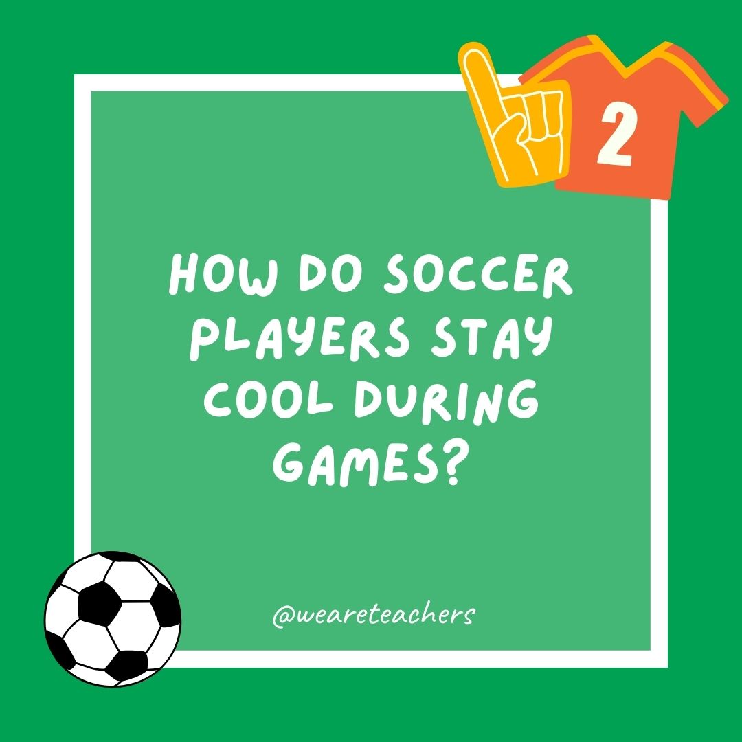 How do soccer players stay cool during games? How do soccer players stay cool during games?