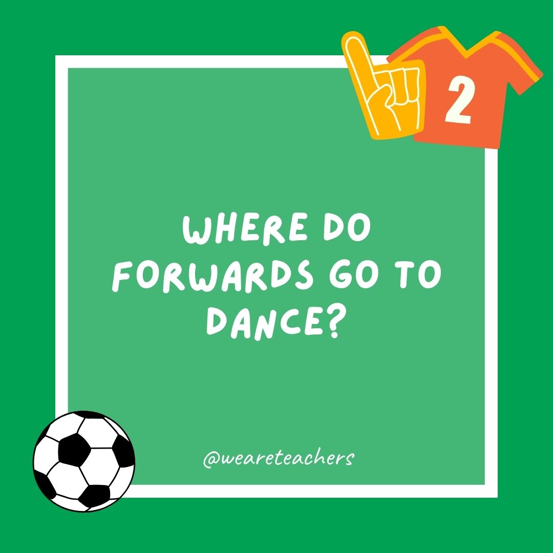 Where do forwards go to dance? Where do forwards go to dance?