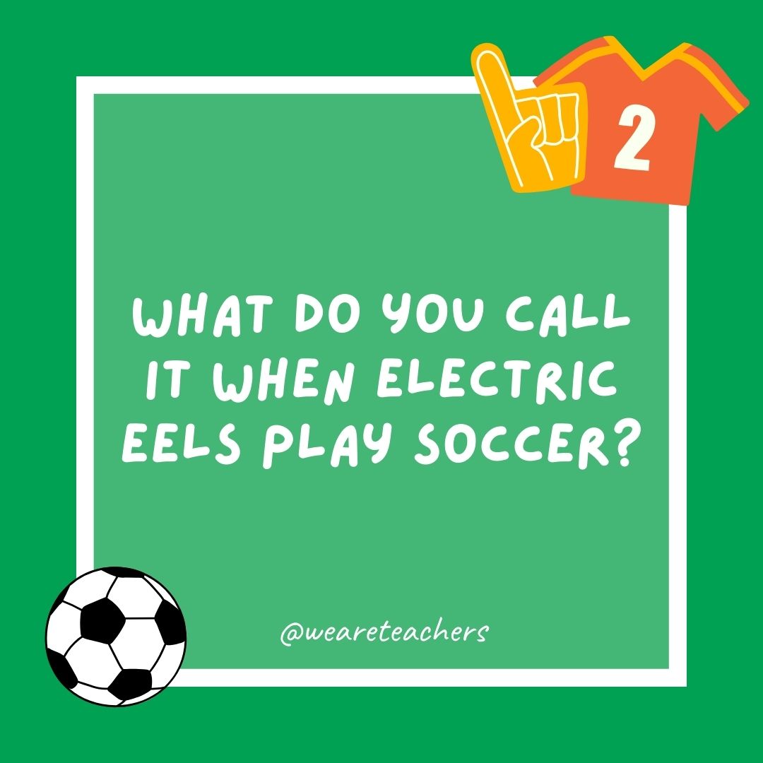 What do you call it when electric eels play soccer? What do you call it when electric eels play soccer?