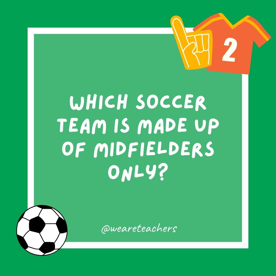 Which soccer team is made up of midfielders only? Which soccer team is made up of midfielders only?