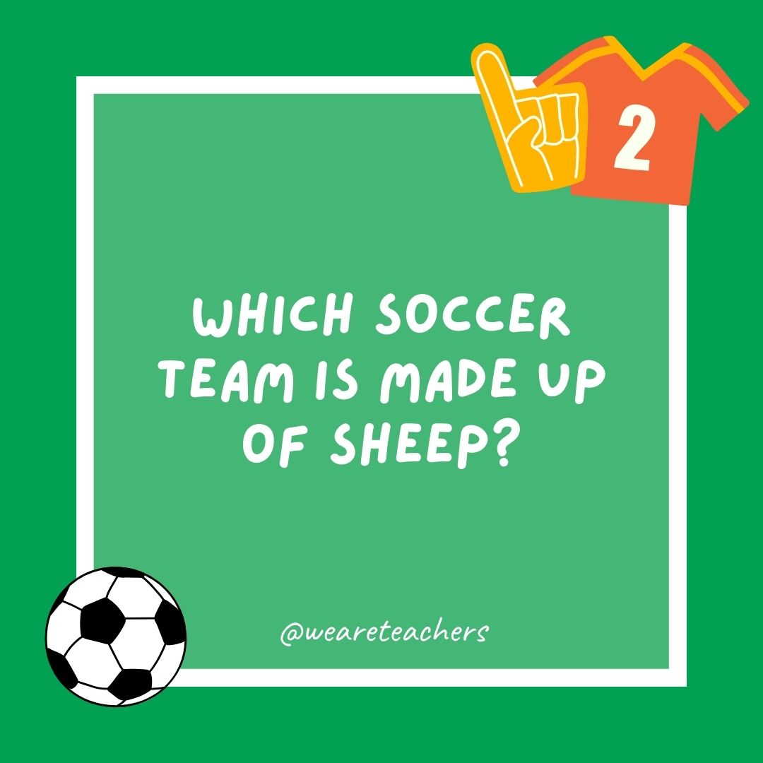 Which soccer team is made up of sheep? Which soccer team is made up of sheep?