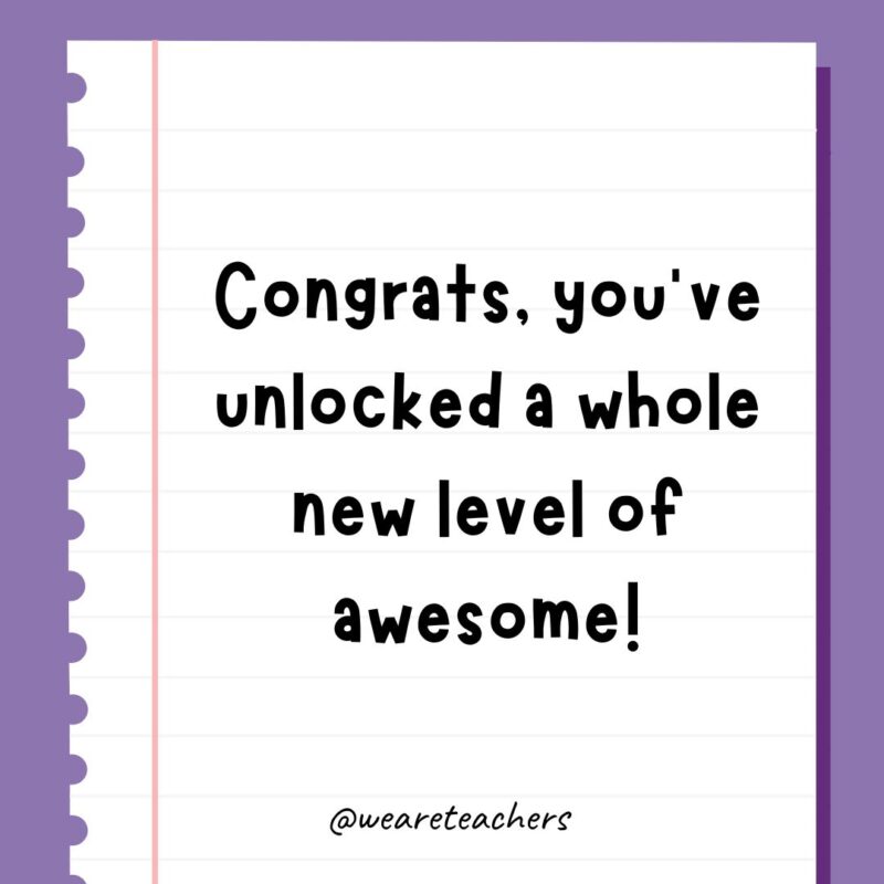 Congrats! This is just the start of your incredible adventure. Keep pushing forward, and let your uniqueness shine.