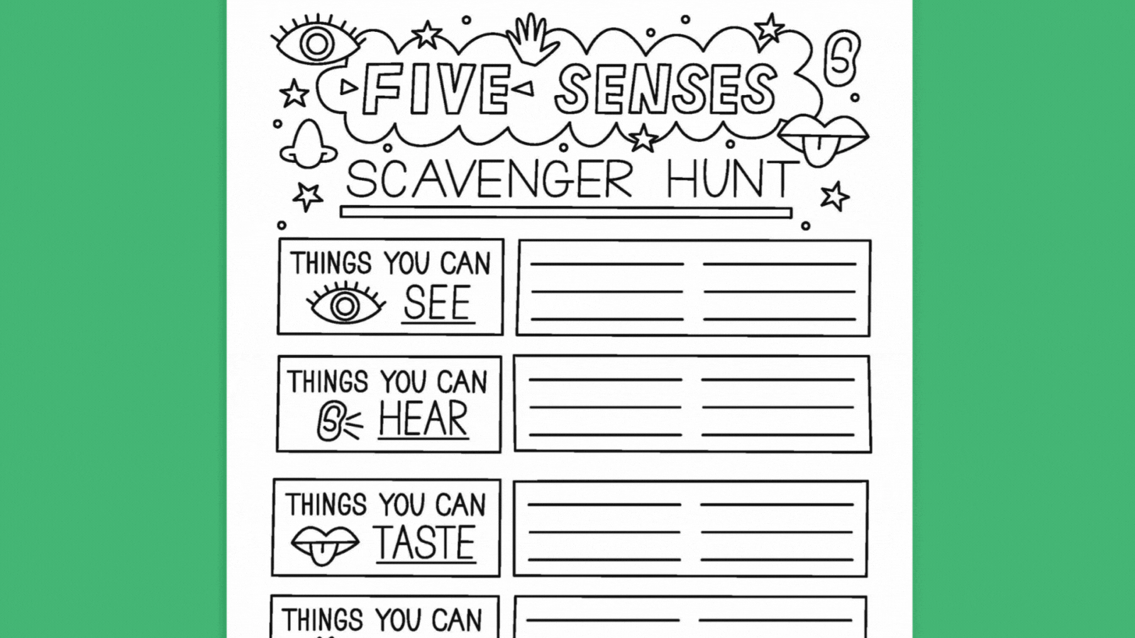 Free Printable Scavenger Hunts Rotating series of free printable scavenger hunt pages