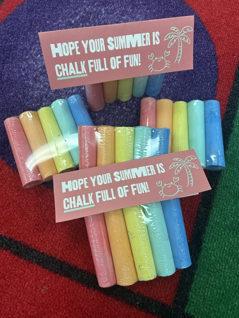 Hope your summer is chalk full of fun! gift 
