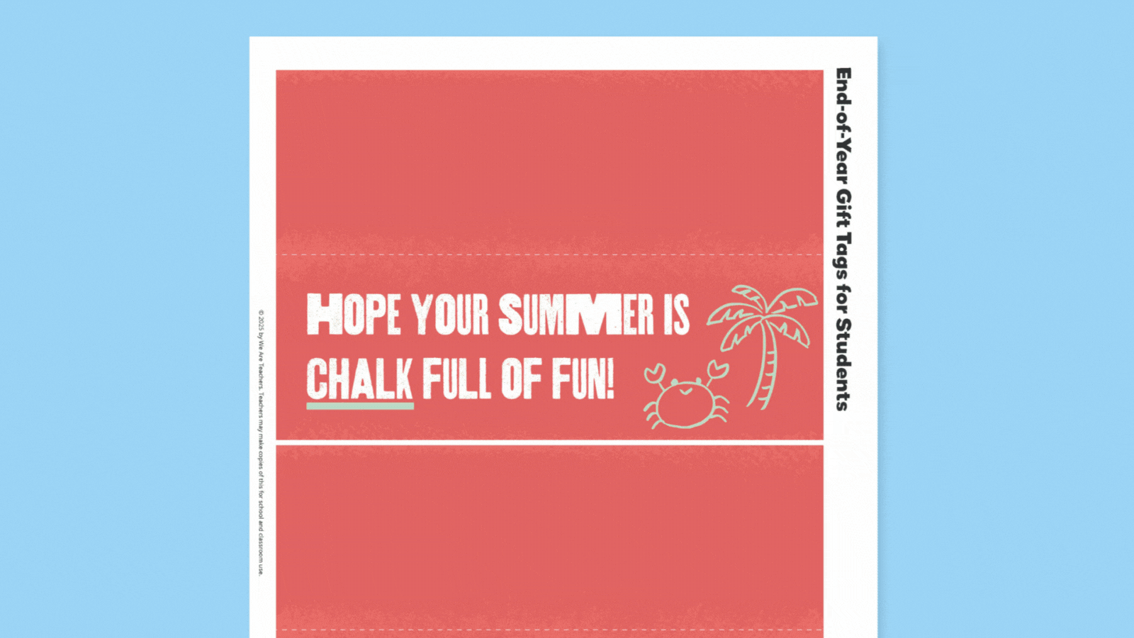 eoy student gift tags Get Your Free Gift Tags for End-of-Year Gifts for Students!