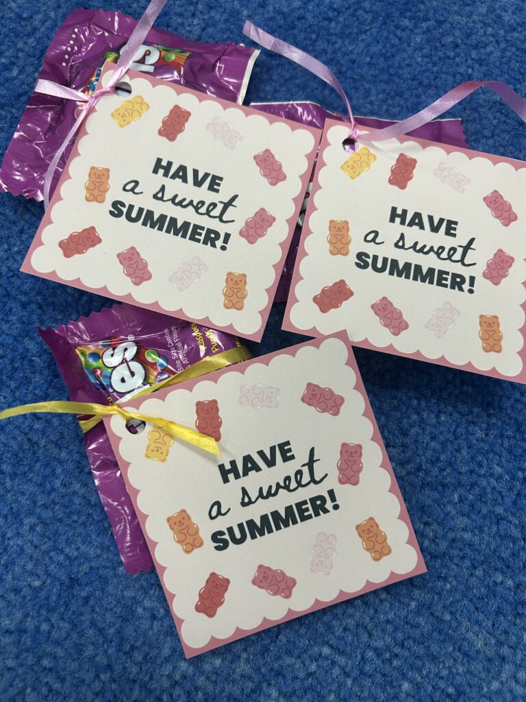 skittles bag gift with gift tag