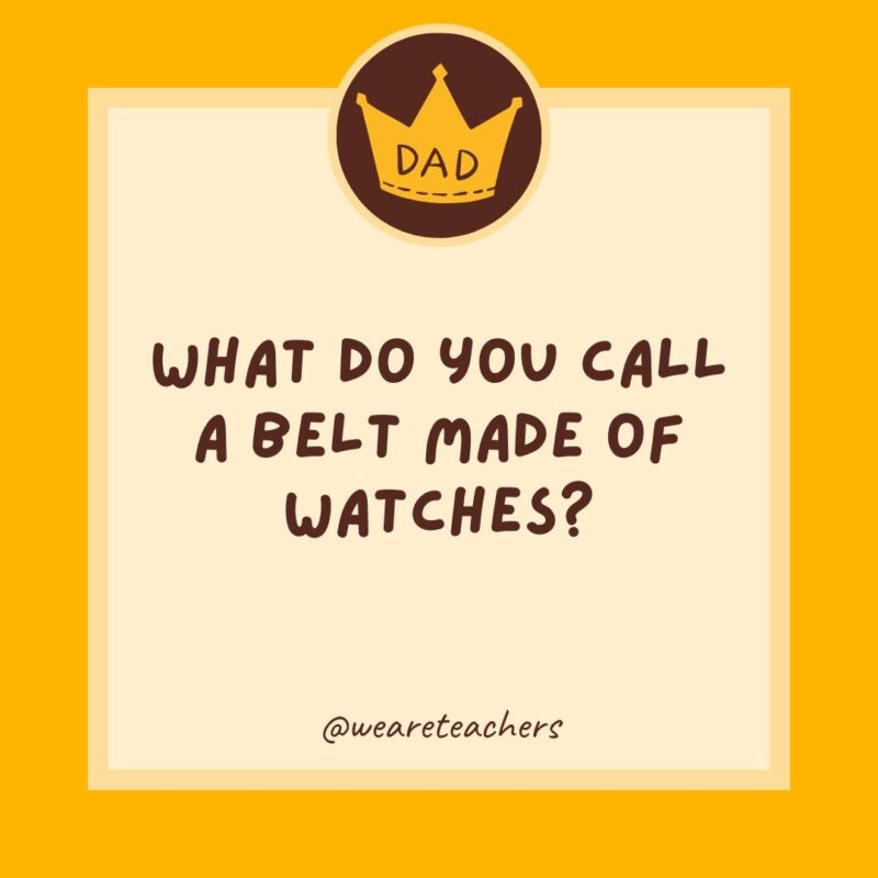 What do you call a belt made of watches?