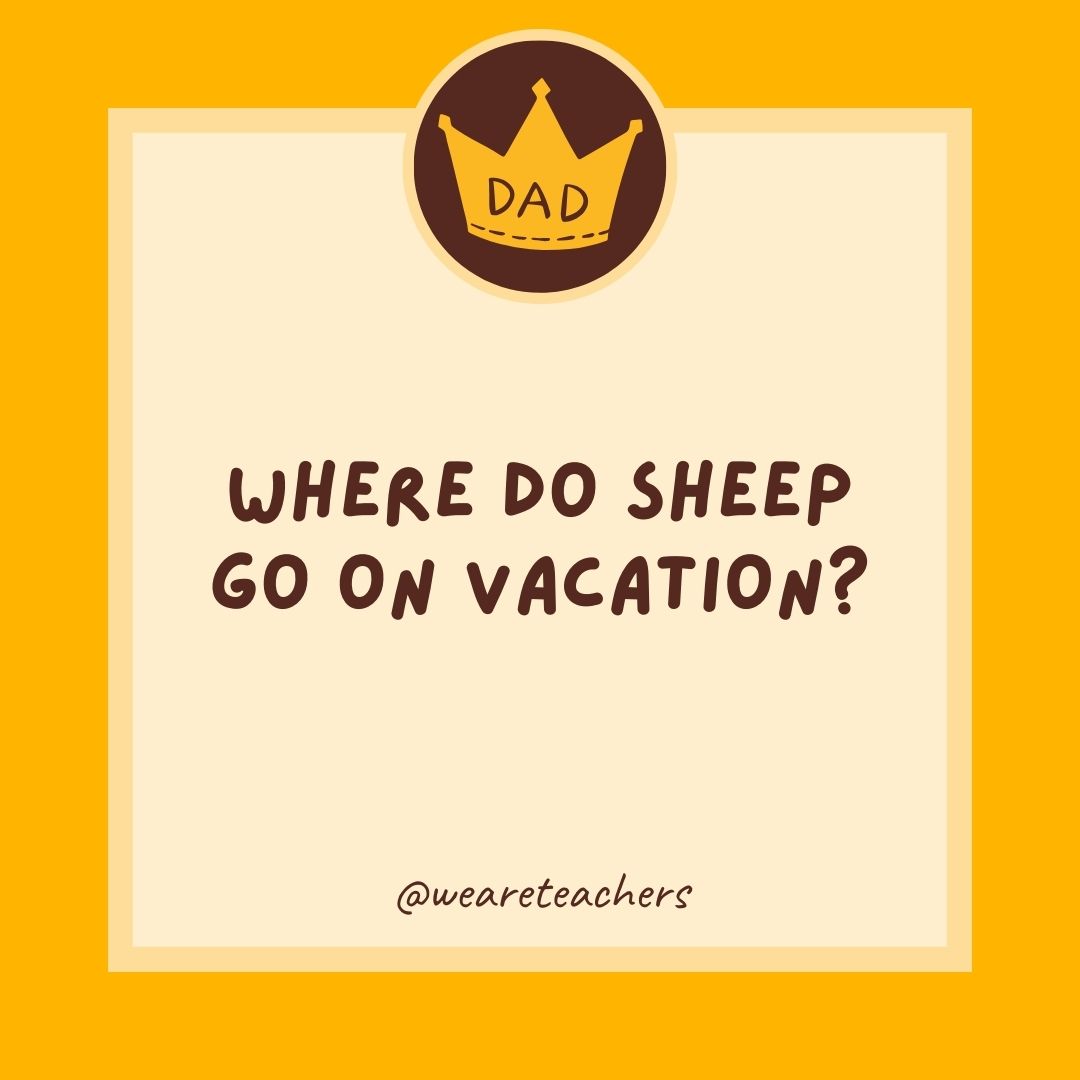 Where do sheep go on vacation?
