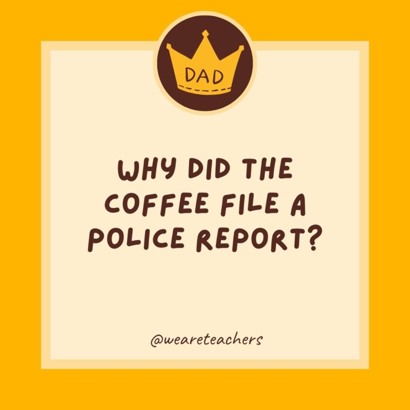 Why did the coffee file a police report?