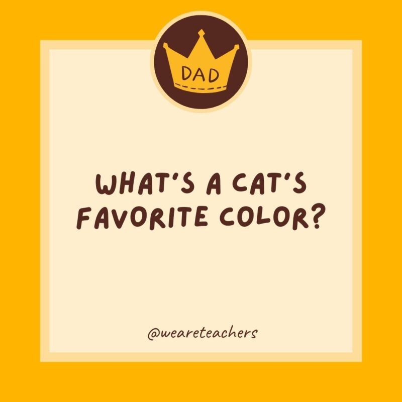 296. What’s a cat’s favorite color?