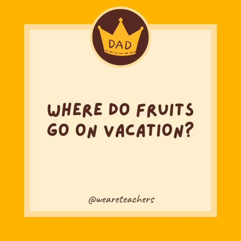 Where do fruits go on vacation?