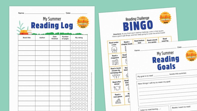 Summer reading log bundle