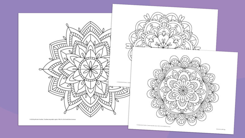 mandala coloring pages