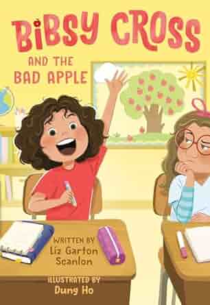 Book cover for Bibsy Cross and the Bad Apple as an example of chapter books for 2nd graders